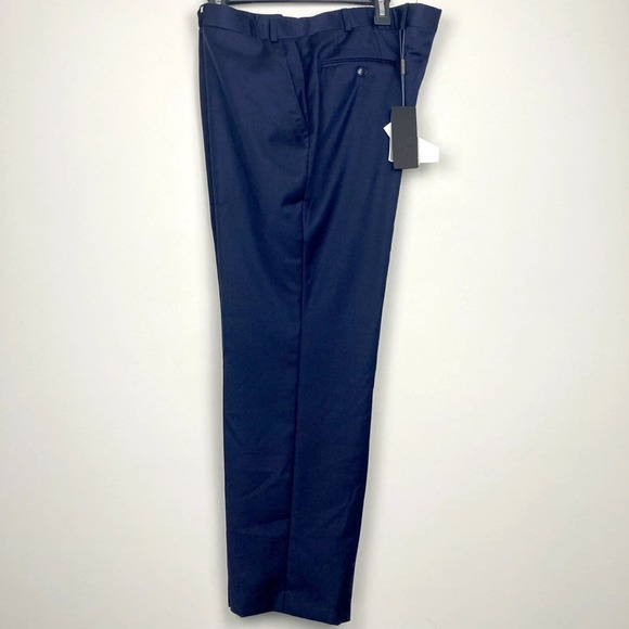 Michael Kors Mens‎ Classic fit Dress Pants 40Wx29L Navy Blue Wool E091346 - Picture 2 of 8